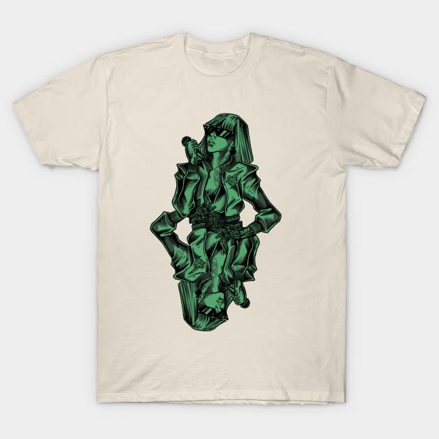 Queen Of Clubs T-Shirt by Scottconnick